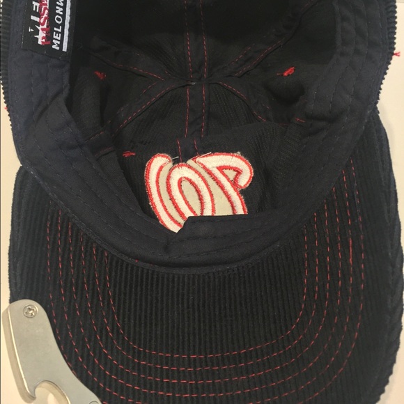 Washington Nationals Hat Cap Black Red Baseball MLB Mens - Picture 6 of 6
